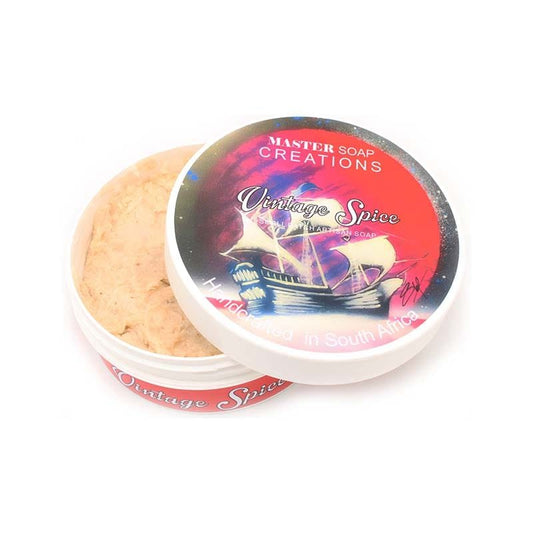 Master Soap Creations - Vintage Spice Shaving Soap 170g ( 6oz) - Shaving Time