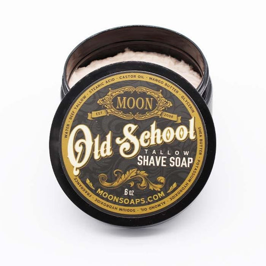 Old School Shave Soap by Moon Soaps 6oz / 170gm - Shaving Time