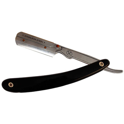 Parker Parker Straight Razor Parker 33R Black Cut-Throat Straight Razor - SRB (Uses Replaceable Blades)