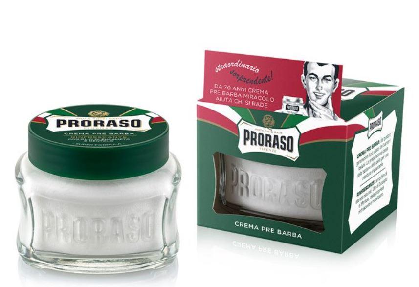 Proraso Pre Shave Cream Green - Refreshing 100ml - Shaving Time