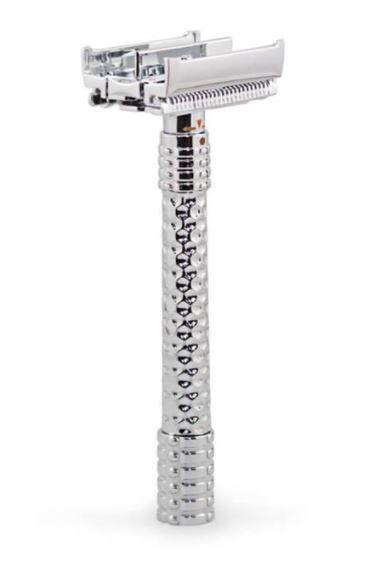 RazoRock Adjustable Double Edge Safety Razor with butterfly opening - Shaving Time