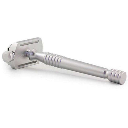 RazoRock Switch Double Edge Safety Razor Silver - Shaving Time