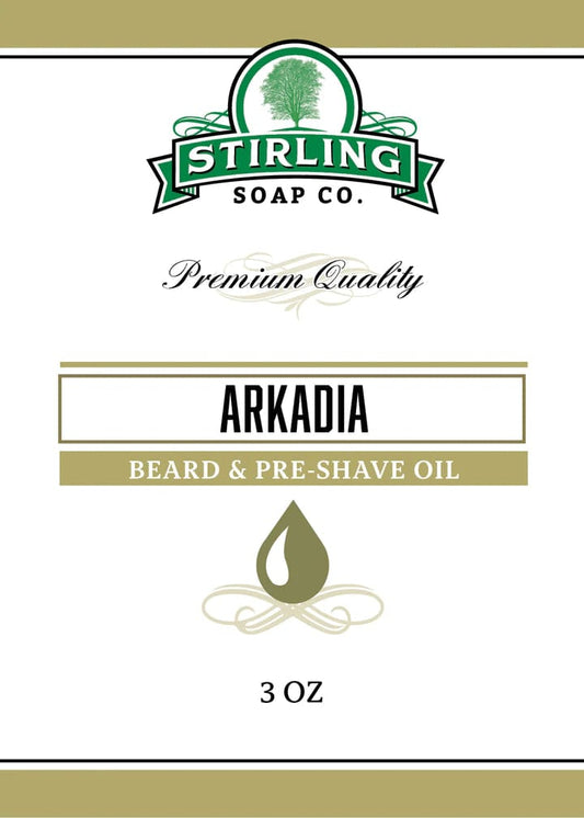 Stirling Arkadia Beard & Pre-Shave Oil 3oz / 88ml - Shaving Time