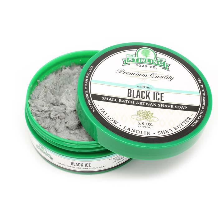 Stirling Black Ice Shaving Soap 164g (5.8oz) - Shaving Time