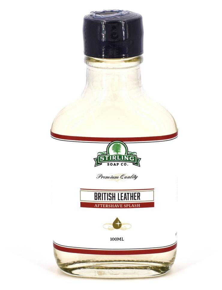 Stirling British leather Aftershave Splash 100ml - Shaving Time