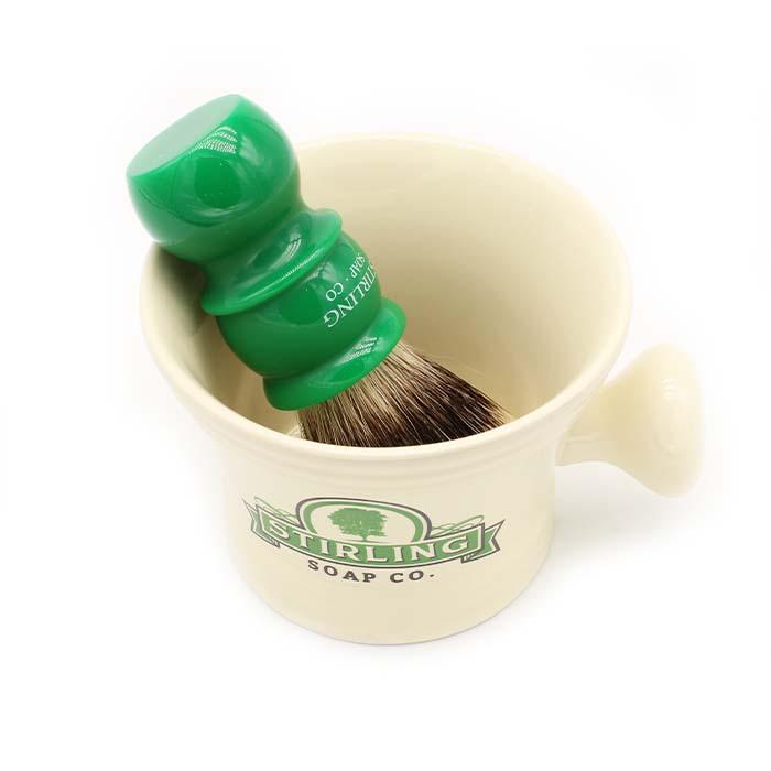 Stirling Ceramic Shaving Mug - Shaving Time