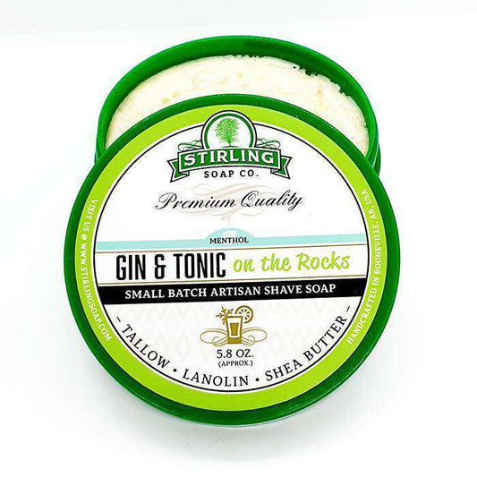 Stirling Gin & Tonic on the Rocks Shaving Soap 164g (5.8oz) - Shaving Time