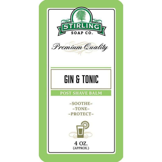 Stirling Gin & Tonic - Post Shave Balm 4oz (118ml) - Shaving Time