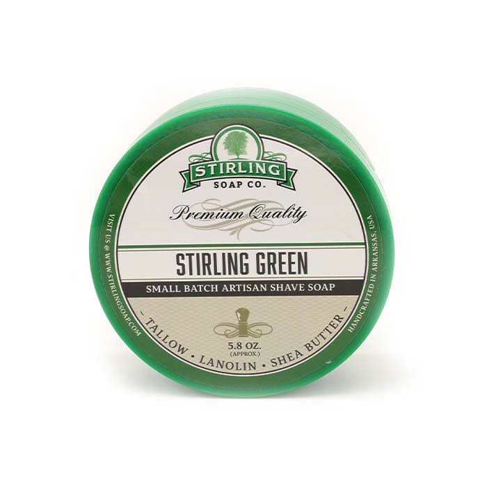 Stirling Green Shaving Soap 164g (5.8oz) - Shaving Time