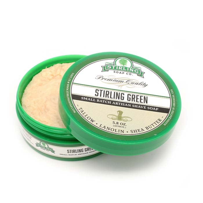 Stirling Green Shaving Soap 164g (5.8oz) - Shaving Time