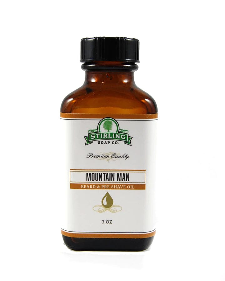 Stirling Mountain Man Beard & Pre-Shave Oil 3oz / 88ml - Shaving Time