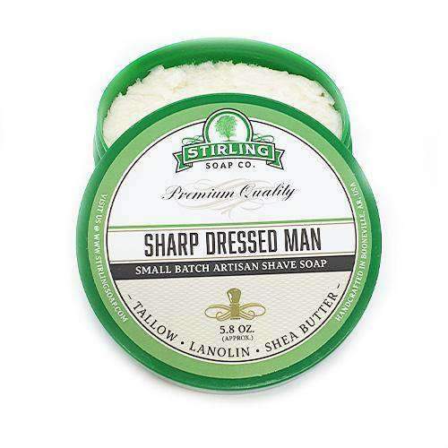 Stirling Sharp Dressed Man Shaving Soap 164g (5.8oz) - Shaving Time