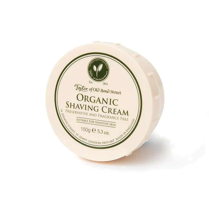 Taylor of Old Bond St Organic Shaving Cream 150g - Shaving Time