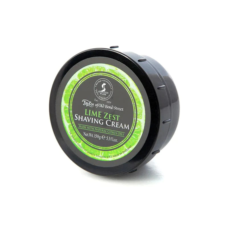 Taylor of Old Bond St Shaving Cream - Lime Zest 150g - Shaving Time