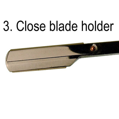 Shaving Shack Shaving Shack Straight Razor The Shaving Shack - Cut-Throat Straight Razor - Black (Uses Replaceable Blades)