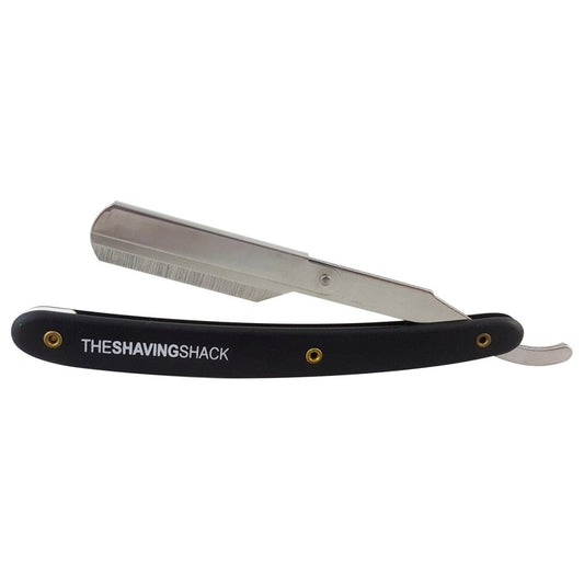 Shaving Shack Shaving Shack Straight Razor The Shaving Shack - Cut-Throat Straight Razor - Black (Uses Replaceable Blades)